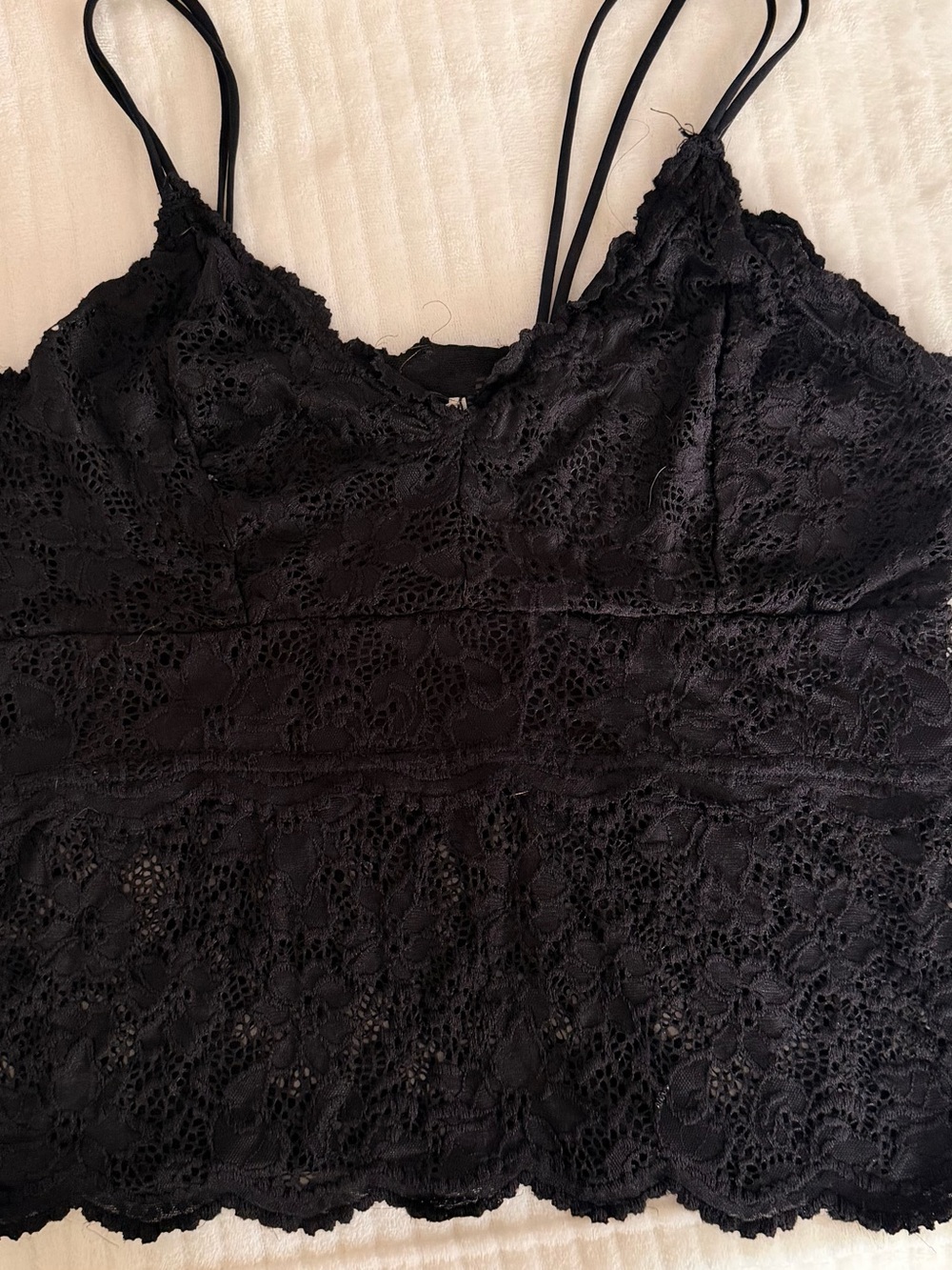 Eye Candy Black Lace Cami Camisole Top Plus Size 2X